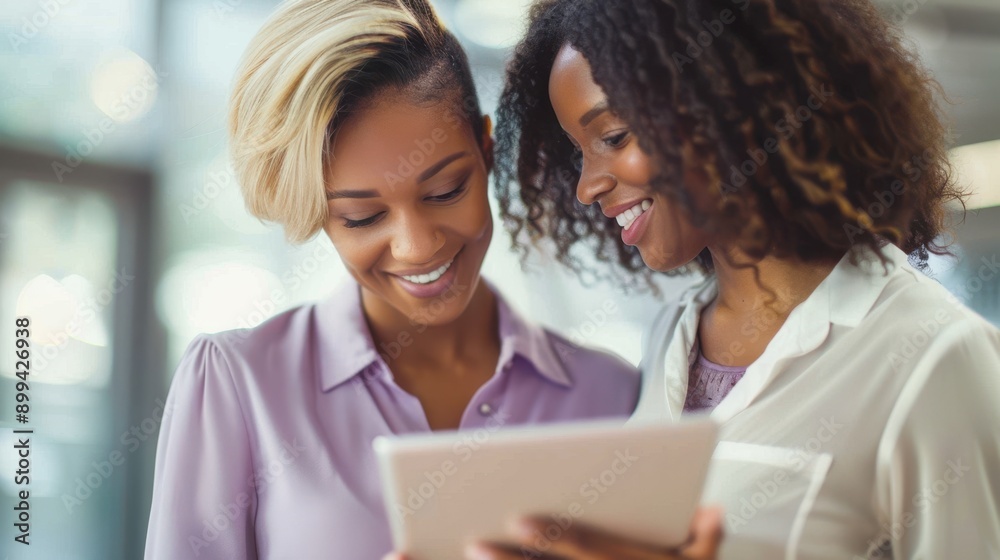 Two Women Using Tablet Two Women Using Tablet