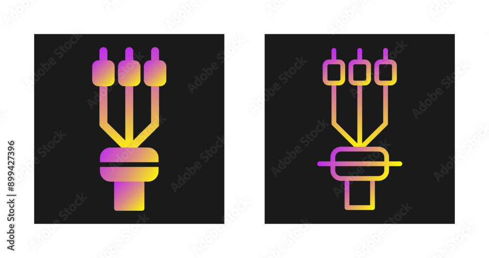 Cable Termination Sleeve Vector Icon Cable Termination Sleeve Vector Icon