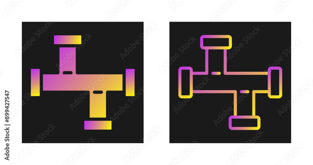Obraz premium Conduit Pipe Vector Icon