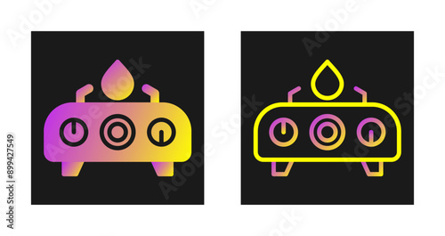 Electric Stove Vector Icon