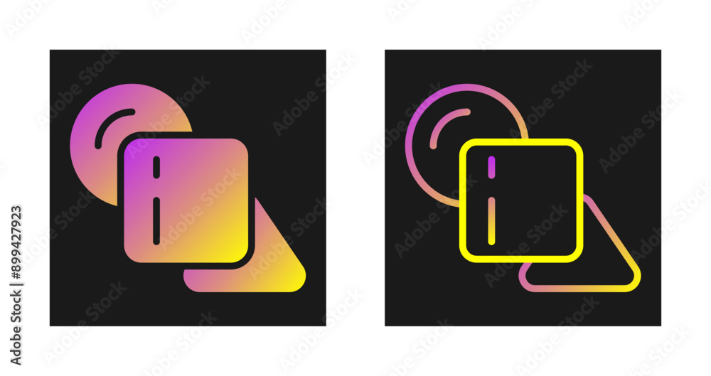 Geometrics Vector Icon Geometrics Vector Icon