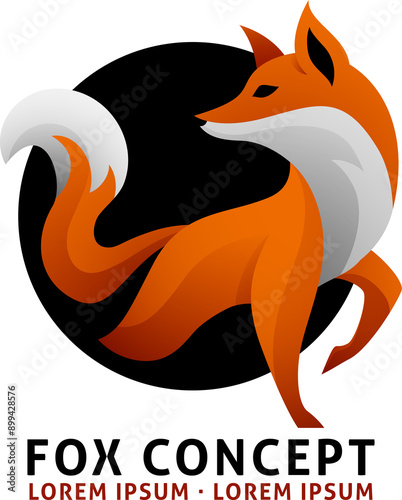 Fox Animal Design Icon Masc...