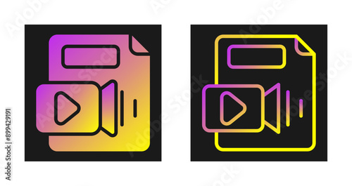 Video File Vector Icon