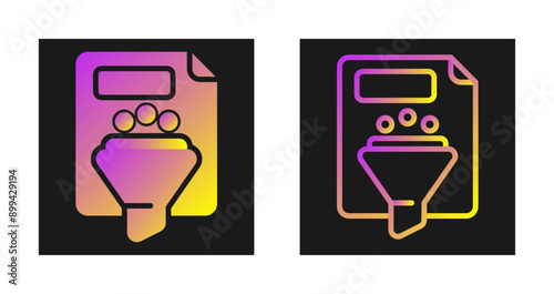 Filtering Vector Icon