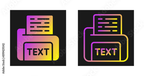 Text File Vector Icon