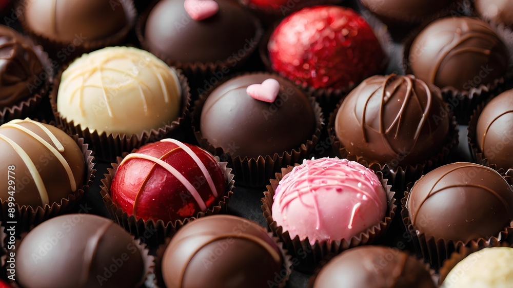 Valentine's Day chocolate photo, chocolate photo, sweet dessert Valentine's Day chocolate photo, chocolate photo, sweet dessert