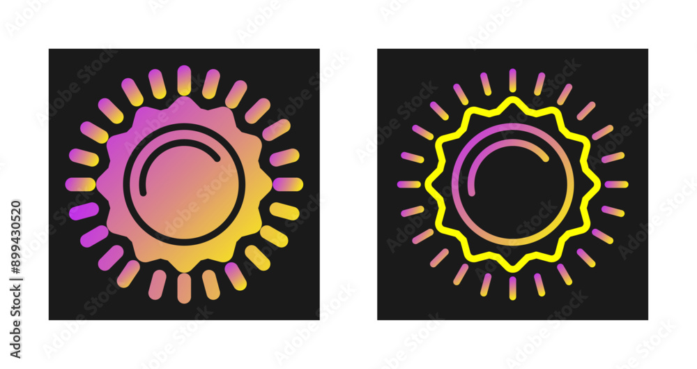 Fototapeta premium Sun Vector Icon