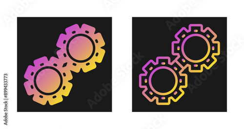 Gears Vector Icon