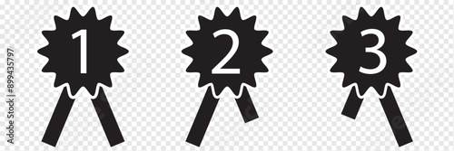 Award icon. Achieve vector icon. Achievement symbol. Ribbon Badge vector illustration. EPS 10.