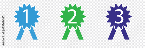 Award icon. Achieve vector icon. Achievement symbol. Ribbon Badge vector illustration. EPS 10.