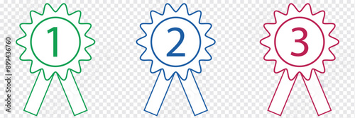 Award icon. Achieve vector icon. Achievement symbol. Ribbon Badge vector illustration. EPS 10.