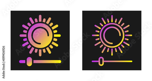 Brightness And Contrast Vector Icon