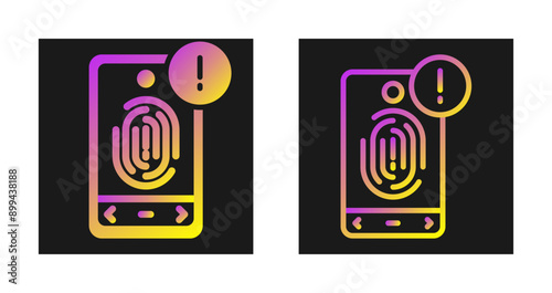 Biometric Identification Vector Icon