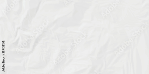 White crumpled paper texture. White wrinkled paper texture. White paper texture. White crumpled and top view textures can be used for background of text or any contents.