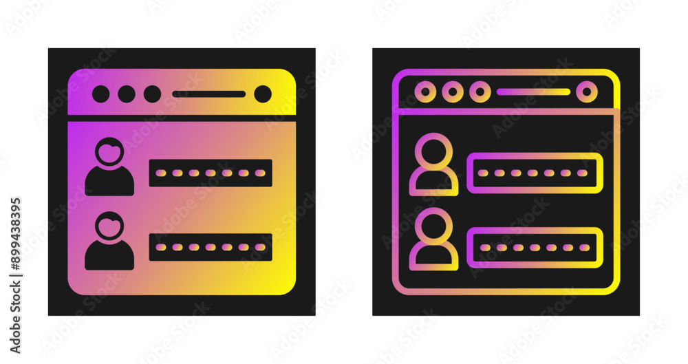 Log In Vector Icon