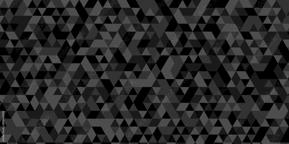 Vector geometric seamless technology gray and black triangle background. Abstract digital grid light pattern black Polygon Mosaic triangle Background, business and corporate background. Vector geometric seamless technology gray and black triangle background. Abstract digital grid light pattern black Polygon Mosaic triangle Background, business and corporate background.