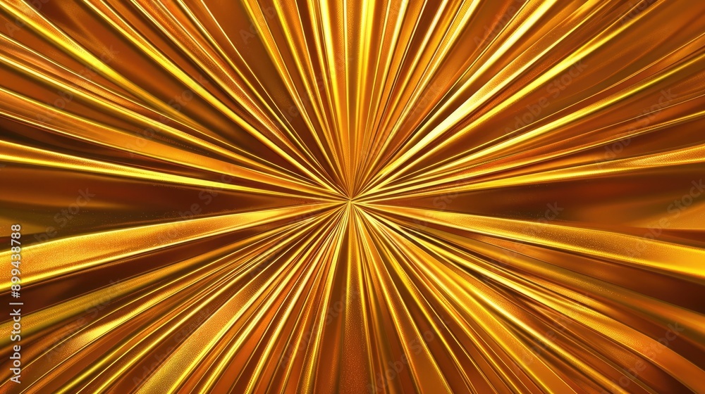 Fototapeta premium Mesmerizing 3D golden starburst pattern with a radiant and abstract design