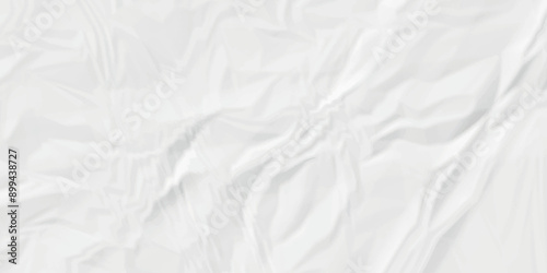 White crumpled paper texture. White wrinkled paper texture. White paper texture. White crumpled and top view textures can be used for background of text or any contents.