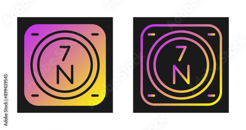 Nitrogen Vector Icon