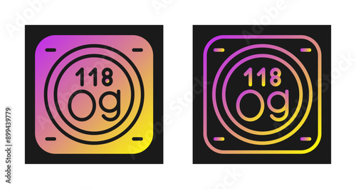 Chemical Element Vector Icon