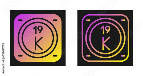 Potassium Vector Icon
