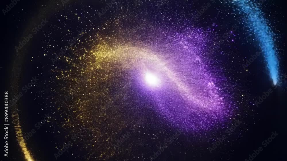 A symphony of glowing particles coming together to create stunning transitions that take the audience on a visual journey.