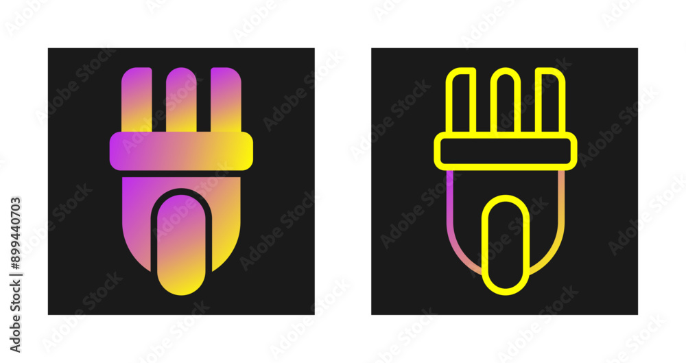Fototapeta premium Plug Vector Icon