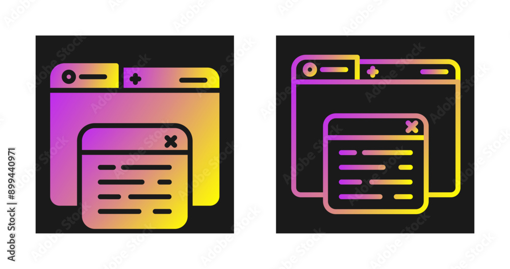 Pop Up Vector Icon Pop Up Vector Icon