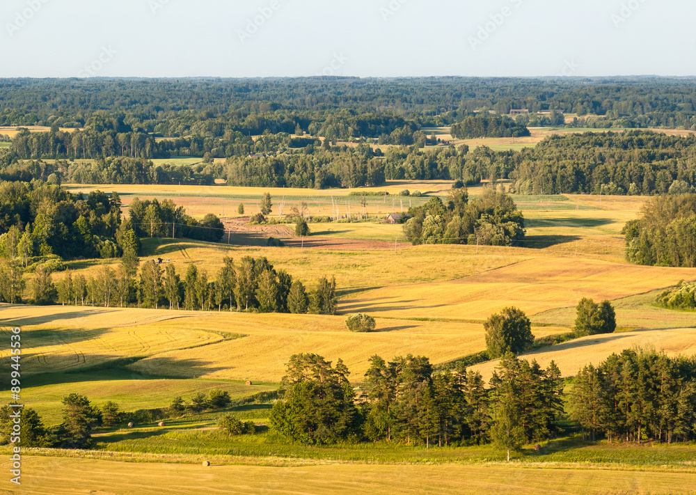 Summer landscape in the countryside of Latvia. Summer landscape in the countryside of Latvia.