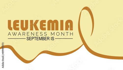 leukemia awareness month is observed every year on September.Holiday concept background, placard, banner design template Vector illustration background design.
