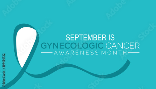 Gynecologic Cancer Awareness Month is observed every year on September.Holiday concept background, placard, banner design template Vector illustration background design.