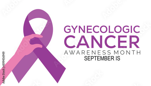 Gynecologic Cancer Awareness Month is observed every year on September.Holiday concept background, placard, banner design template Vector illustration background design.