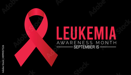 leukemia awareness month is observed every year on September.Holiday concept background, placard, banner design template Vector illustration background design.