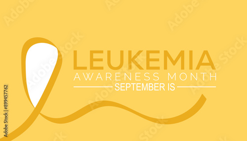 leukemia awareness month is observed every year on September.Holiday concept background, placard, banner design template Vector illustration background design.
