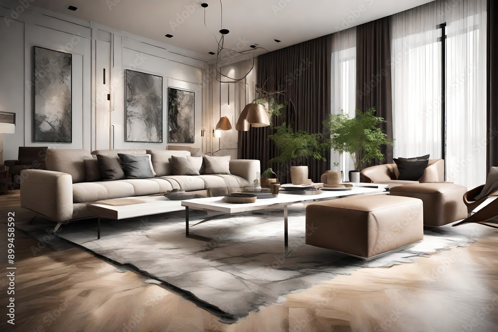 Fototapeta premium modern living room