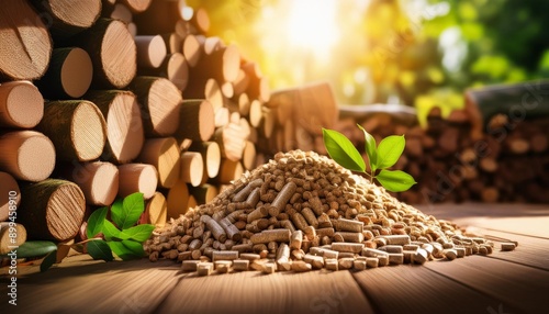 Eco Fuel: Compressed Wood Pellets and Firewood with Biomass Briquettes"