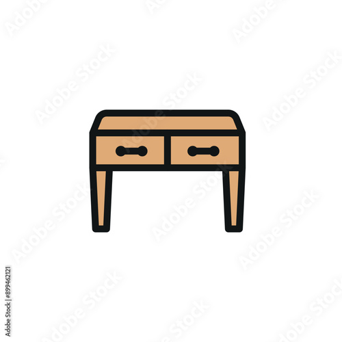 Desk icon vector design templates simple and modern