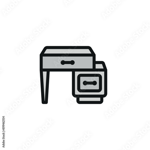 Desk icon vector design templates simple and modern