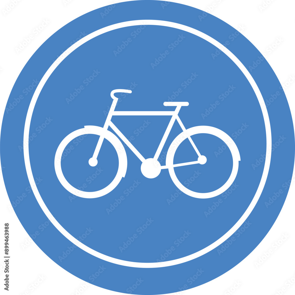 traffic sign icon bike bicycle cycle blue sign vector traffic sign icon bike bicycle cycle blue sign vector