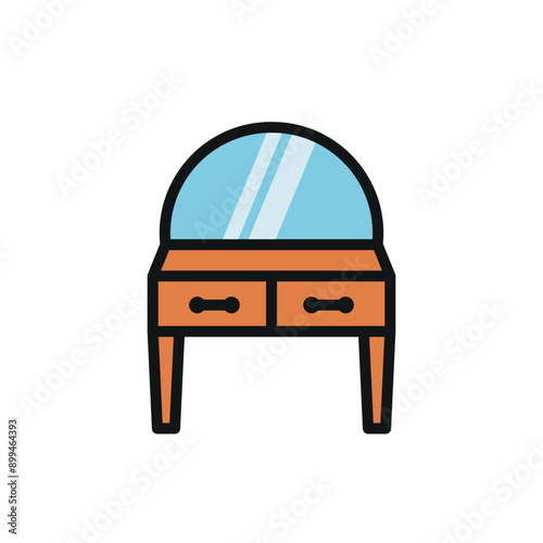 Dressing table icon vector design templates simple and modern