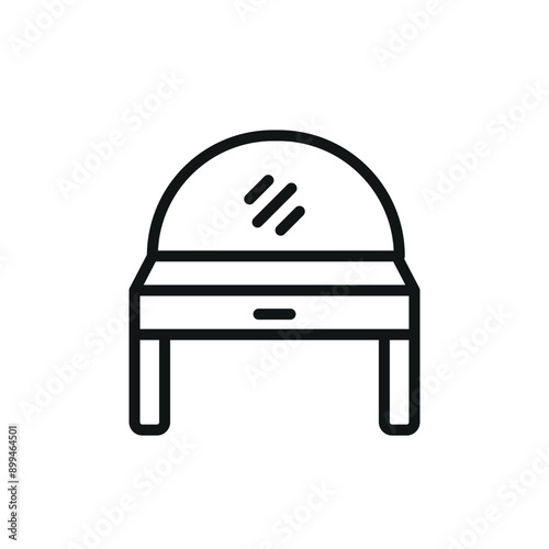 Dressing table icon vector design templates simple and modern