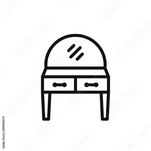 Dressing table icon vector design templates simple and modern