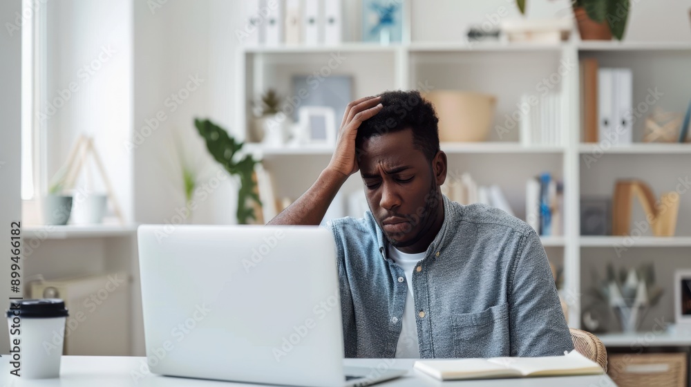 The stressed office worker The stressed office worker