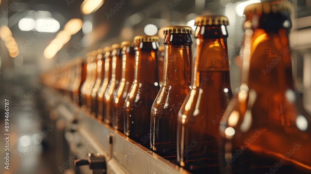 Efficient bottle production line in a brewery with focus on brown glass bottles Efficient bottle production line in a brewery with focus on brown glass bottles