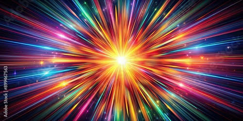 Vibrant abstract explosion resembling a starburst , astronomy, colorful, energy, dynamic, abstract, explosion, vibrant, burst © Nasnunt