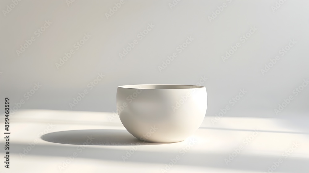 Serene Ceramic Pot with Smooth Glazed Surface Resting on Plain White Background Serene Ceramic Pot with Smooth Glazed Surface Resting on Plain White Background