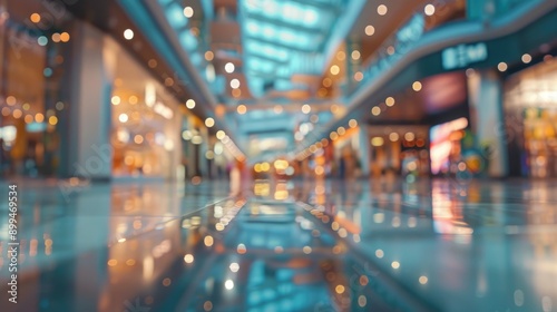 Blurry store at shopping center for backdrop