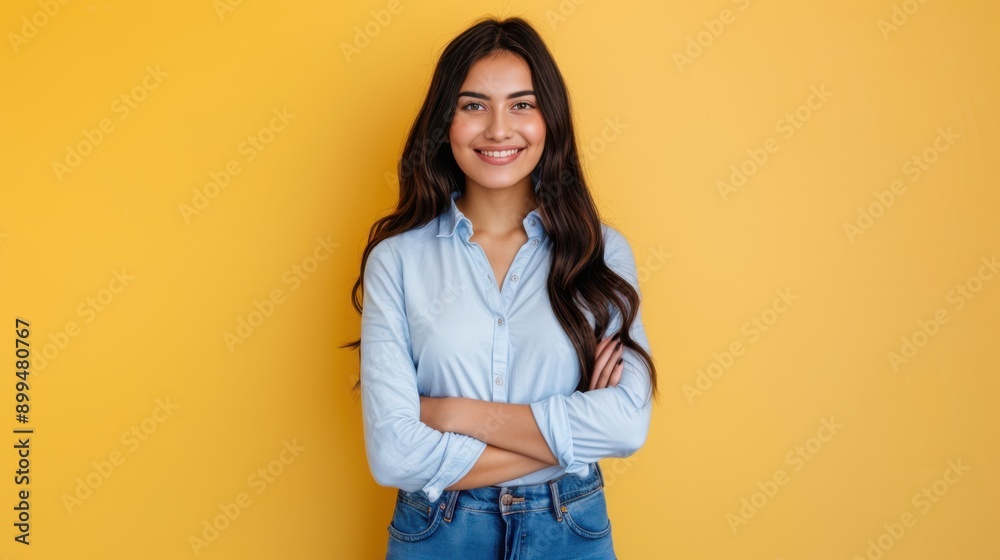 The smiling confident woman The smiling confident woman