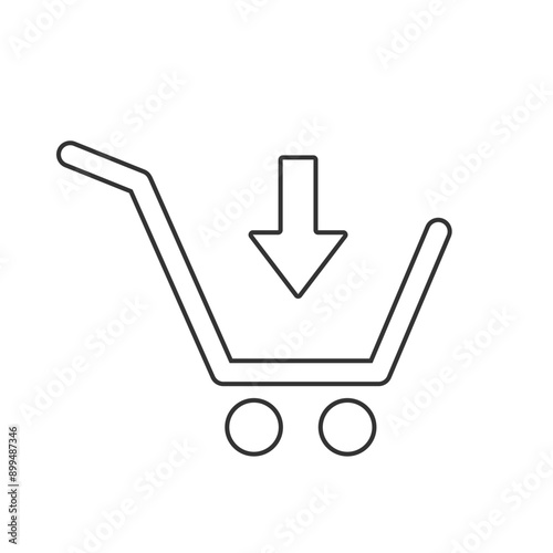 Shopping icon. Shopping cart icon. Vector