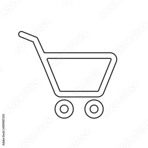 Shopping cart line vector icon [преобразованный]